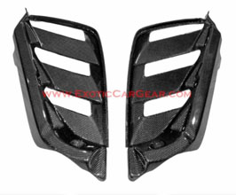 Exotic Car Gear Engine Lid Louver Panels (Dry Carbon Fiber) for Ferrari 488