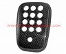 Exotic Car Gear Rear Fog Light Cover with Reverse Cam Hole (Dry Carbon Fiber)