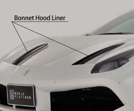 ROWEN World Platinum Aero Front Hood Bonnet Liner for Ferrari 488
