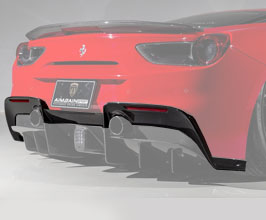 Aimgain Rear Half Under Spoiler Dry Carbon Fiber For Ferrari 488 Gtb