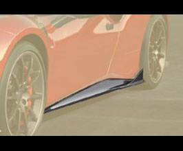 MANSORY Side Skirt Add-Ons (Dry Carbon Fiber) for Ferrari 488