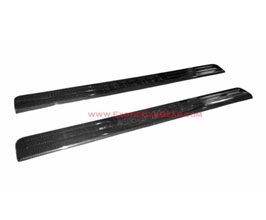 Exotic Car Gear Door Sills with Embossed Logo (Dry Carbon Fiber) for Ferrari 488