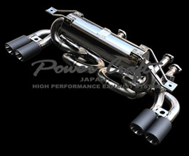 Power Craft Hybrid Exhaust System with Valves and Quad Tips (Stainless) for Ferrari 512