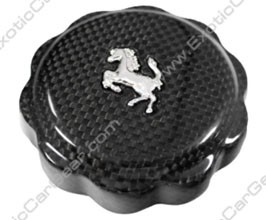 Exotic Car Gear Oil Cap Cover with Horse Logo (Dry Carbon Fiber) for Ferrari 812