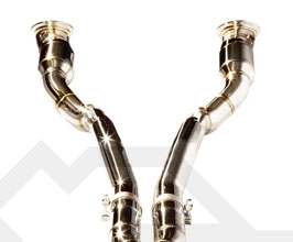Fi Exhaust Ultra High Flow Cat Bypass Downpipes (Stainless) for Ferrari 812