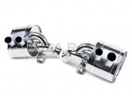 Larini Club Sport Rear Boxes Exhaust System with Valve Control (Stainless) for Ferrari 812