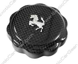 Exotic Car Gear Oil Cap Cover with Horse Logo (Dry Carbon Fiber) for Ferrari F12