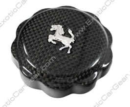 Exotic Car Gear Oil Cap Cover with Horse Logo (Dry Carbon Fiber) for Ferrari F12 Berlinetta