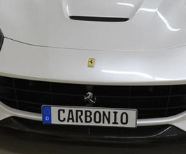 Carbonio Front License Plate Mount (No Drilling) for Ferrari F12