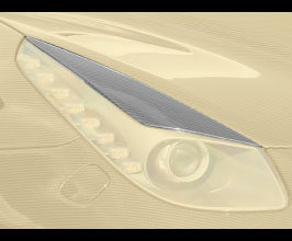MANSORY Head Lamp Eye Lid Covers (Dry Carbon Fiber) for Ferrari F12