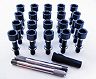 Exotic Car Gear Two-Piece Wheel Bolts (Titanium - Black) for Ferrari F12 Berlinetta