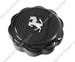 Exotic Car Gear Oil Cap Cover with Horse Logo (Dry Carbon Fiber) for Ferrari F430