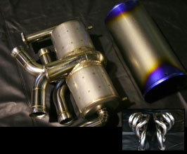 Brilliant Exhaust System with Racing Cat Bypass Pipes and Manifolds (Stainless) for Ferrari F430