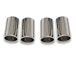 FABSPEED Slip-On Tip Covers (Stainless) for Ferrari F430 Coupe / Spider
