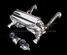Power Craft Hybrid Exhaust Muffler System with Cat Bypass and Valves and Tips (SS)