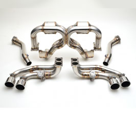 ROWEN PREMIUM01S Front Pipes Set with Variable Valves (Stainless) for Ferrari F430