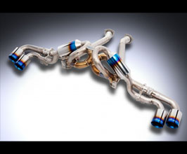 ROWEN PREMIUM01TR Heat Blue Titan Exhaust System with Variable Valves (Titanium) for Ferrari F430