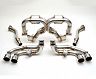 ROWEN PREMIUM01S Front Pipes Set with Variable Valves (Stainless) for Ferrari F430