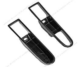 Exotic Car Gear Door Handle Cups (Dry Carbon Fiber) for Ferrari F430