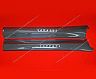 Exotic Car Gear Door Sills with Raised Logo (Dry Carbon Fiber)