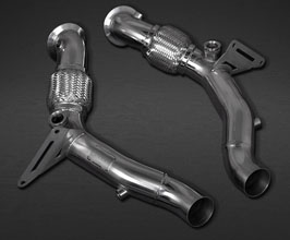 Capristo Cat Delete Bypass Pipes with Heat Blankets (Stainless) for Ferrari F8