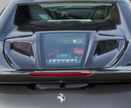 Ferrari F8 Tributo motorhaube aero abdeckung carbon