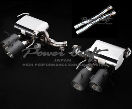 Power Craft Hybrid Exhaust Muffler System with Valves and X-Pipe (Stainless) for Ferrari FF