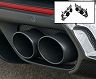 Novitec Exhaust Tailpipe Tips with Mesh Insert (Black)