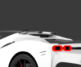 1016 Industries Aero Rear Roof Spoiler (Carbon Fiber) for Ferrari SF90