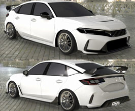 KUHL KRUISE KR-FL5RR Aero Spoiler Lip Kit (FRP) for Honda Civic Type-R FL5