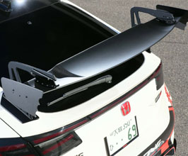 Js Racing Rear Wing with Swan Neck (Dry Carbon Fiber) for Honda Civic Type-R FL5