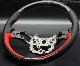 Js Racing Sports Steering Wheel (Leather with Carbon Fiber) for Honda Civic Type-R FL5