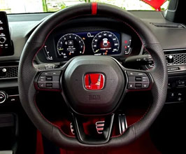 SEEKER Racing Steering Wheel (Leather) for Honda Civic Type-R FL5