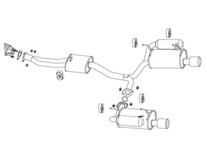 FujitSubo Legalis R Exhaust System - Type S (Stainless) for Honda S2000 AP