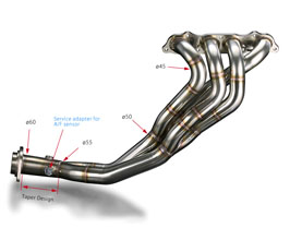 TODA RACING High Power Exhaust Manifold - 4-2-1 (Stainless) for Honda S2000 AP