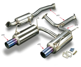 TODA RACING High Power Muffler Exhaust System (Stainless) for Honda S2000 AP