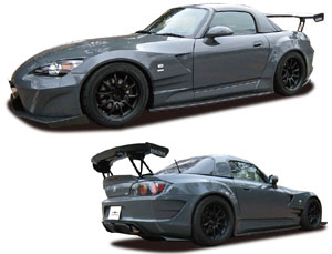 Tamon Design MS-S2K Aero Wide body Kit - Racing Long Nose (FRP) for Honda S2000 AP1/AP2