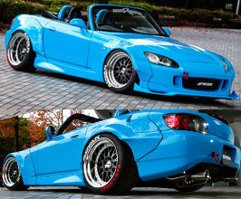 M&M Honda Hyper Wide Over Fenders Kit - Type MR01 (FRP) for Honda S2000 AP