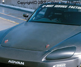 C-West Lightweight OE Style Aero Hood Bonnet (Dry Carbon Fiber) for Honda S2000 AP