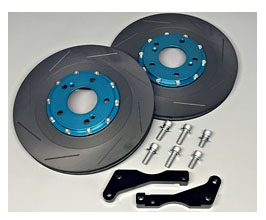 Project Mu Big Rotor Kit - Front 1-Piece Slotted for Honda S2000 AP1/AP2