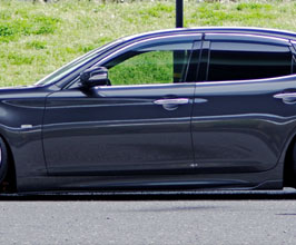 J-uNit GLORIOUS Series Side Steps (FRP) for Infiniti Q70 Y51