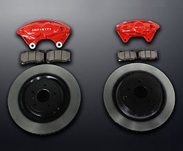 Mines Brake Kit - Front 4POT and Rear 2POT (Red) for Infiniti Fuga Y51