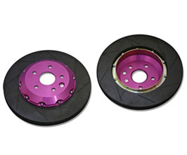 Biot 3-Piece D Nut Type Brake Rotors - Rear 350mm for Infiniti Fuga Y51