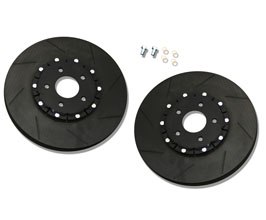 Border Racing Axefette Z34 Caliper Mounting Kit with Biot 2-Piece Rotors - Front 355mm for Infiniti Fuga Y51