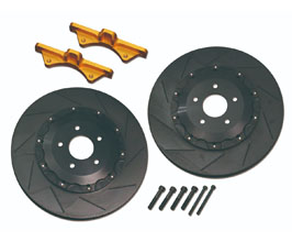 Border Racing Axefette GTR R35 Caliper Mounting Kit with Biot 2-Pc Rotors - Front 400mm for Nissan Q70 / M37 / M56 with 355mm Rotors