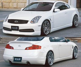 INGS1 LX-SPORT Half Spoiler Lip Kit (FRP) for Infiniti G35 V35 Coupe