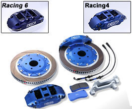 Endless Brake Caliper Kit - Front Racing6 370mm and Rear Racing4 332mm for Infiniti G35 Coupe V35 with Brembo Calipers