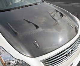 TOP SECRET G-Force Aero Front Hood Bonnet with Vents for Infiniti Skyline V36