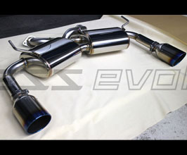 Access Evolution EXS Exclusive Sport EuroR Plus Rear Section Exhaust System for Infiniti Q50 Hybrid Sport RWD VR35HR