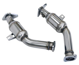 HKS SUS Front Pipes with Cats - 100 Cell (Stainless) for Infiniti Skyline V37